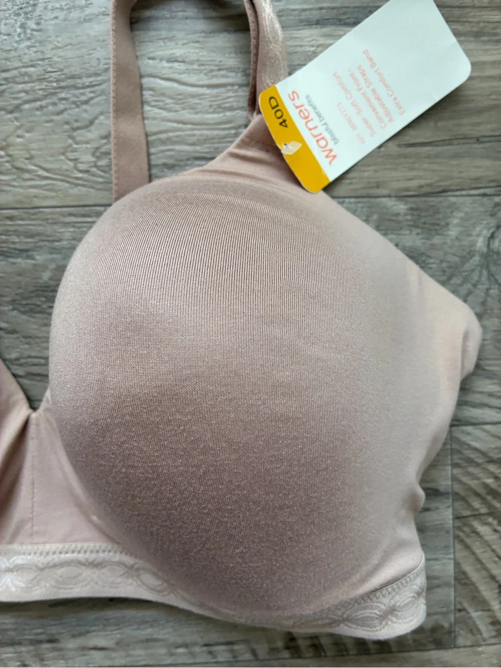 Warners Blissful Benefits Soft T Shirt Lounge Bra - Picture 3 of 9